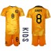 Cheap Netherlands Cody Gakpo #8 Home Football Kit Children World Cup 2022 Short Sleeve (+ pants)